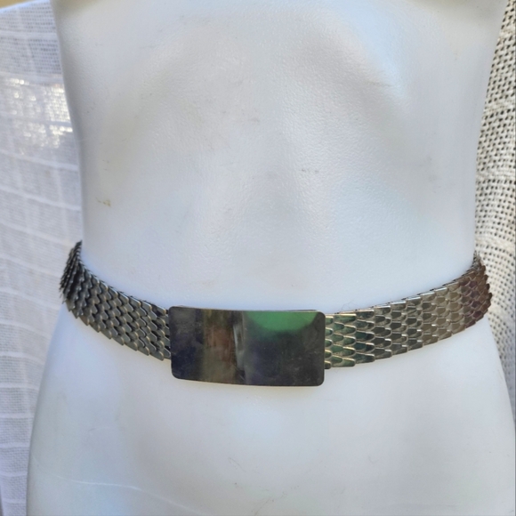 Vintage‎ silver fish scale expansion belt M - Picture 1 of 6